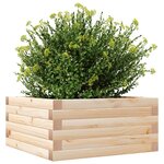 vidaXL Jardinière 50x50x23 cm bois de pin massif