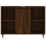vidaXL Armoire salle de bain chêne marron 80x33x60cm bois d'ingénierie