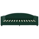 vidaXL Lit de repos sans matelas vert foncé 100x200 cm velours