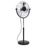 vidaXL Ventilateur sur pied avec tête inclinable 3 vitesses 45 cm 100W