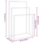 vidaXL Porte-serviettes sur pied Noir 48x24x79 cm Fer