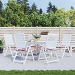 vidaXL Coussins de chaise de jardin lot de 6 carreaux rouges 40x40x3cm