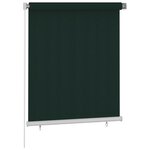 vidaXL Store roulant d'extérieur 120x140 cm Vert foncé PEHD
