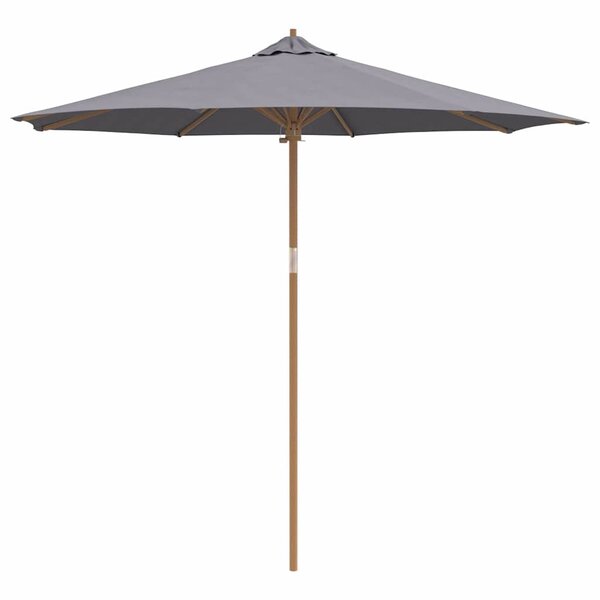 vidaXL Parasol de jardin Gris foncé 270 x 270 x 260 cm Bambou