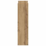 vidaXL Chariot de rangement étroit 4 niveaux chêne artisanal