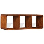 vidaXL Meuble TV Bois massif avec finition miel 120 x 30 x 40 cm