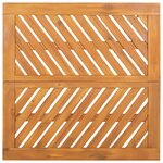vidaXL Ensemble de salle à manger pour jardin 3 Pièces Marron