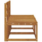 vidaXL 2 Pièce Sofa de milieu extérieur Bois d'Acacia Massif Naturel