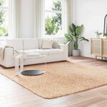 vidaXL Tapis shaggy à poils longs NAVARRA beige 240x240 cm polyester