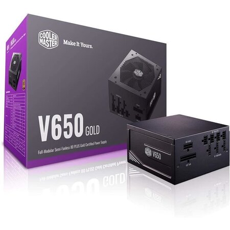 COOLER MASTER V650 Gold Alimentation 650W Full Modulaire Semi-Fanless - 80 Plus Gold (MPY-6501-AFAAGV-EU)