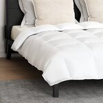 vidaXL Couette Autre avec oreiller 3 Pièces Blanc 240 x 220 cm Bas