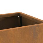 vidaXL Braise Marron 60 x 35 x 100 cm Acier résistant aux intempéries