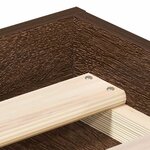 vidaXL Cadre de lit sans matelas chêne marron 75x190 cm