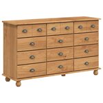 vidaXL Commode ASKIM Marron 79 x 40 x 133 5 cm Bois de pin massif