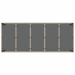 vidaXL Ensemble de salle à manger pour jardin 11 Pièces Beige Poly rotin