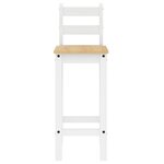 vidaXL Ensemble de bar 5 Pièces Blanc Bois de pin massif