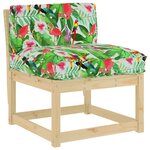 vidaXL Coussin pour dossier de palette Multicolore 80 x 40 x 12 cm