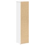 vidaXL Meuble de salle de bain avec porte-rouleau blanc 20 5x20x90 cm