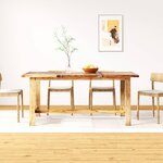 vidaXL Table de salle à manger Bois de récupération massif 180 cm