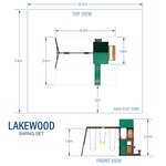 Portique Lakewood avec toboggan