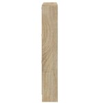 vidaXL Armoire à chaussures Chêne 59x17x108 cm Bois d'ingénierie