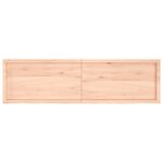 vidaXL Étagère murale 180x50x(2-4) cm bois de chêne massif non traité