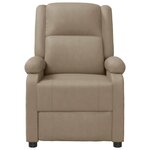 vidaXL Fauteuil inclinable Cappuccino Similicuir