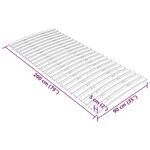 vidaXL Latte de rechange pour sommier avec 24 lattes 90 x 200 cm