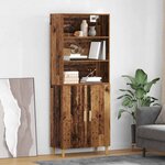 vidaXL Haut Armoire Bois Ancien 69 5 x 32 5 x 180 cm Bois d'ingénierie