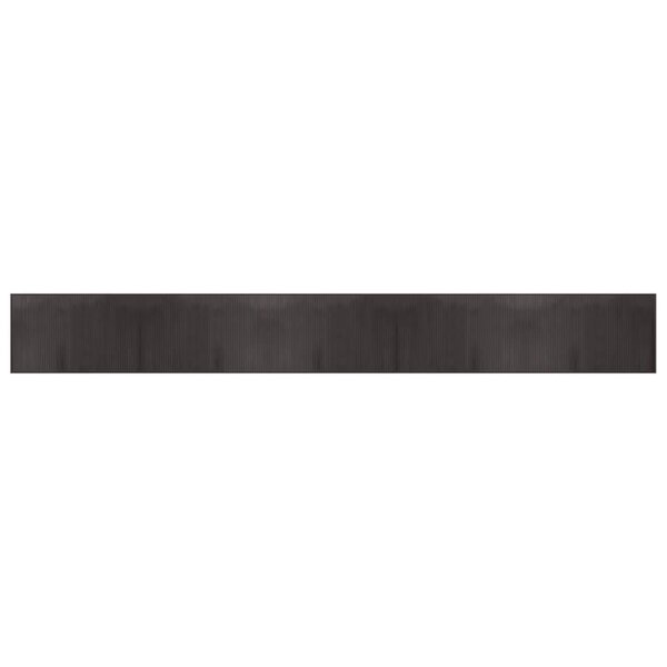 vidaXL Tapis rectangulaire marron foncé 60x500 cm bambou