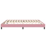 vidaXL Cadre de lit sans matelas rose 200x210 cm velours