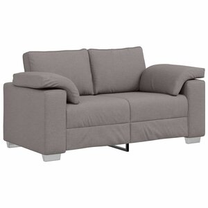 vidaXL Canapé avec coussin Taupe 160 x 77 x 82 cm tissu