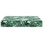 vidaXL Coussin de canapé d'extérieur Motif feuille 60 x 60 x 8 cm