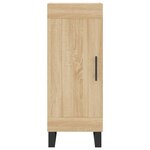 vidaXL Buffet haut Chêne sonoma 34 5x34x180 cm Bois d'ingénierie
