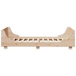 vidaXL Cadre de lit sans matelas 75x190 cm bois de pin massif
