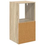 vidaXL Table de chevet 2 pc Chêne Sonoma 35 x 32 x 68 5 cm