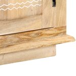 vidaXL Table de chevet 40x30x46 cm Bois de manguier massif
