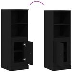vidaXL Highboard Chêne noir 36 x 35 5 x 103 5 cm Bois d'ingénierie
