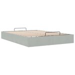 vidaXL Cadre de lit ottoman sans matelas gris clair 140x190 cm velours