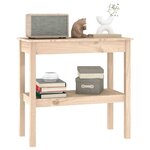 vidaXL Table console 80x40x75 cm Bois massif de pin