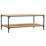 vidaXL Table basse chêne sonoma 100x55x40 cm bois d'ingénierie