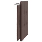 vidaXL Coussin de tête de lit marron 80 cm similicuir