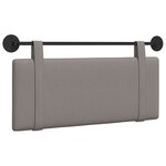 vidaXL Tête de lit suspendue Taupe tissu
