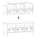 vidaXL Meuble TV vert olive 101 5x39x43 5 cm acier laminé à froid