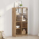 vidaXL Haut Armoire Chêne artisanal 68 x 37 x 142 cm Bois d'ingénierie