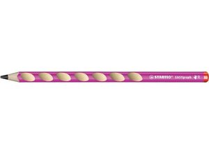 Crayon graphite EASYgraph HB droitier corps rose STABILO