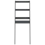 vidaXL Étagère de toilette Gris 63 5x32x179 cm Bois de pin massif