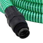 vidaXL Tuyau d'aspiration avec raccords en PVC vert 1" 7 m PVC