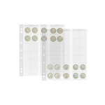 Feuilles Numis mix pour ranger 33 monnaies de collection.