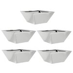 vidaXL Ensemble de Pots en Métal Acier galvanisé 35 x 35 x 15 cm